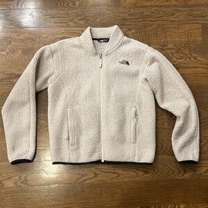 Women’s small north face cream fleece/jacket